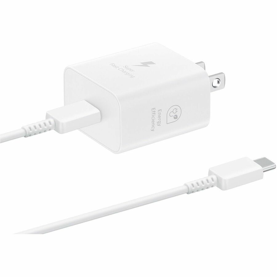 Samsung 25W USB-C Power Adapter - Compact Fast Charger with GaN Technology, Eco-Friendly Design