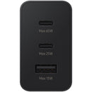 Samsung 65W Trio Adapter - 3-Port Fast Charging, USB Type-C, 65W Maximum Power, Black