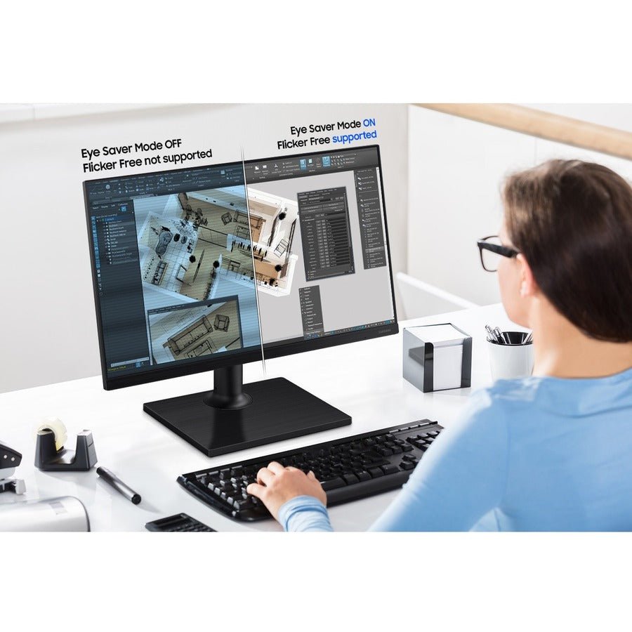 Samsung F22T454FQN 22In Full HD IPS Monitor, 178° Viewing Angle, VESA - Compatible, Height - Adjustable - Store 42