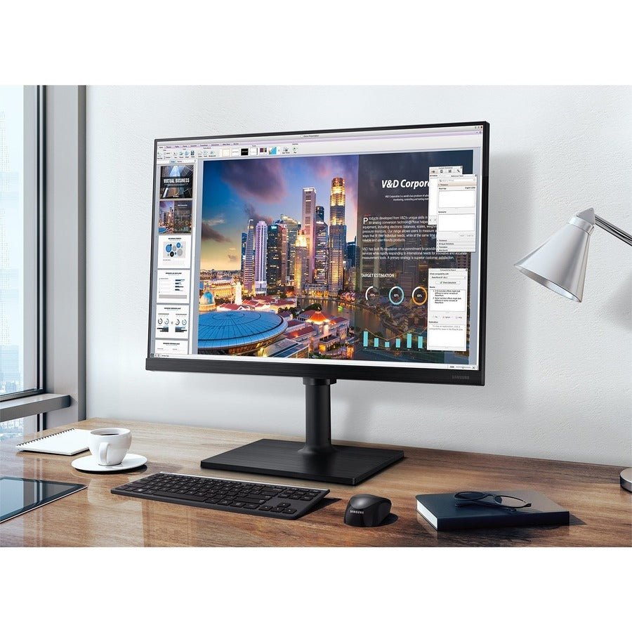 Samsung F22T454FQN 22In Full HD IPS Monitor, 178° Viewing Angle, VESA - Compatible, Height - Adjustable - Store 42