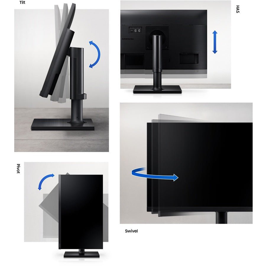 Samsung F22T454FQN 22In Full HD IPS Monitor, 178° Viewing Angle, VESA - Compatible, Height - Adjustable - Store 42