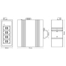 Scodeno 8-Port Industrial Ethernet Switch 10/100 Mbps -40 to 75°C DIN-Rail IP40 Reliability