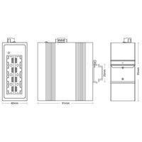Scodeno 8-Port Industrial Ethernet Switch 10/100 Mbps -40 to 75°C DIN-Rail IP40 Reliability