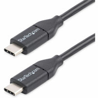 StarTech 0.5M USB-C Cable USB 2.0 M/M Black - Charge and Sync Mobile Devices with Ease Default Title