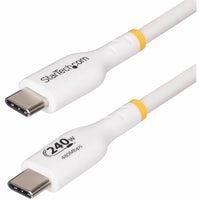 StarTech 10ft USB-C EPR Cable 240W PD 3.1 Fast Charging - Durable TPE, 5A Output, White Default Title