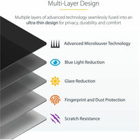 StarTech 11" iPad Pro Privacy Screen - 4-Way Touch Support, Anti-Glare Matte Finish, Blue Light Reduction