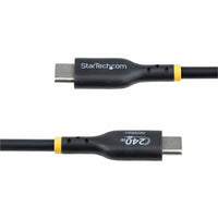 StarTech 13Ft USB-C Cable 240W PD 3.1 EPR Fast Charging 5A USB 2.0 for High-Power Laptops
