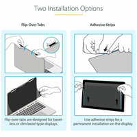 StarTech 14" Anti-Glare Privacy Screen Filter for Laptops - Microlouver Technology, Blue Light Reduction