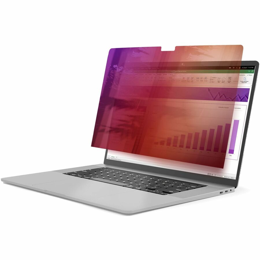 StarTech 14-Inch MacBook Pro Gold Privacy Screen Filter - Double-Sided, Blue Light Reduction