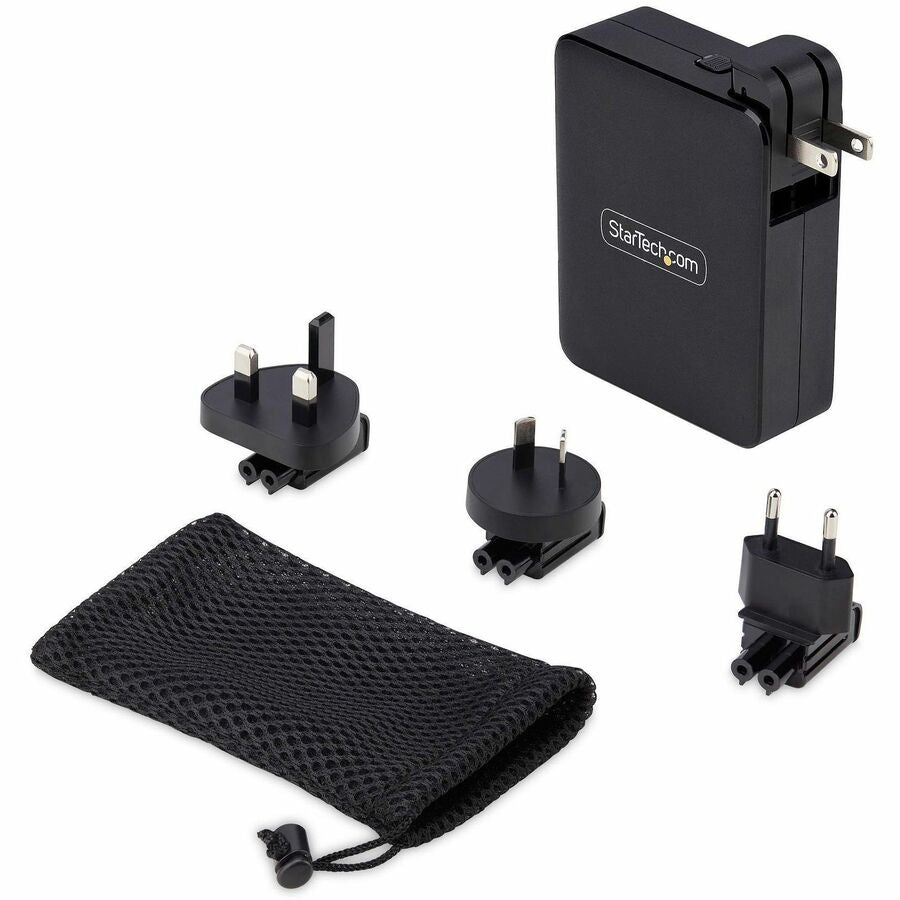 StarTech 140W USB-C GaN Charger PD 3.1 – 3x USB-C, 1x USB-A, Compact & Safe Travel Adapter