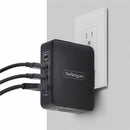 StarTech 140W USB-C GaN Charger PD 3.1 – 3x USB-C, 1x USB-A, Compact & Safe Travel Adapter