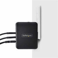 StarTech 140W USB-C GaN Charger PD 3.1 – 3x USB-C, 1x USB-A, Compact & Safe Travel Adapter