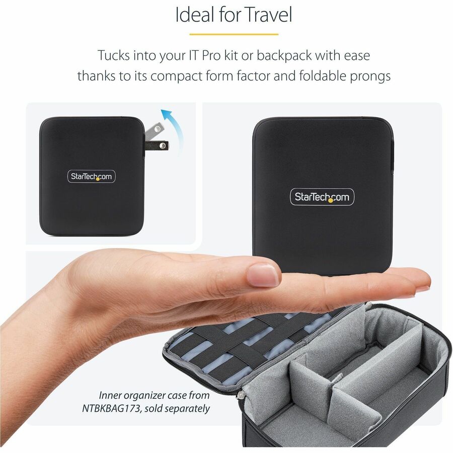 StarTech 140W USB-C GaN Charger with 6ft Cable, PD 3.1, Compact & Safe for MacBook Pro M3 Max