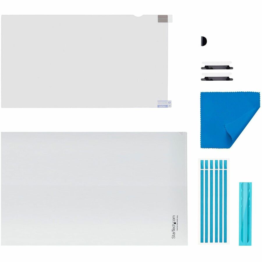 StarTech 15.6-Inch Laptop Privacy Screen Filter - 16:9, Flip-Up, Blue Light Reduction