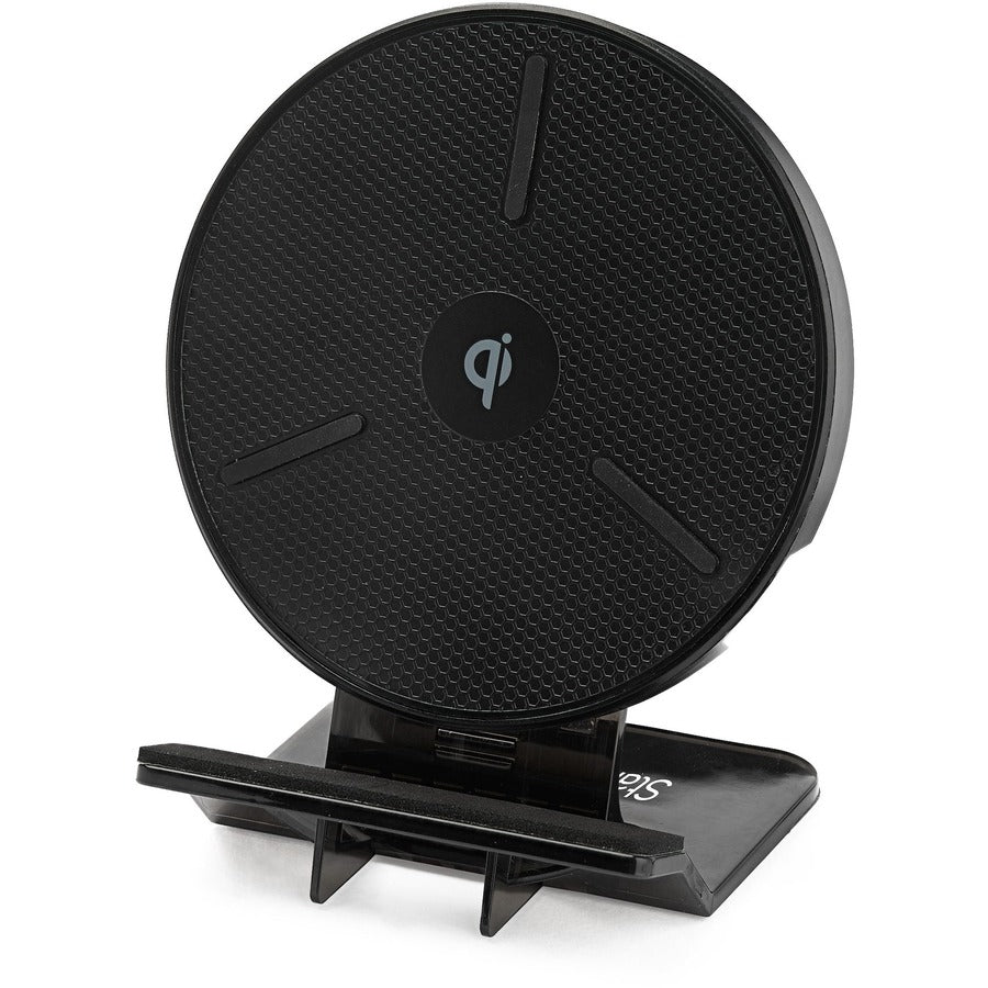 StarTech 15W Qi Wireless Charging Stand - Adjustable Fast Charge for iPhone & Samsung