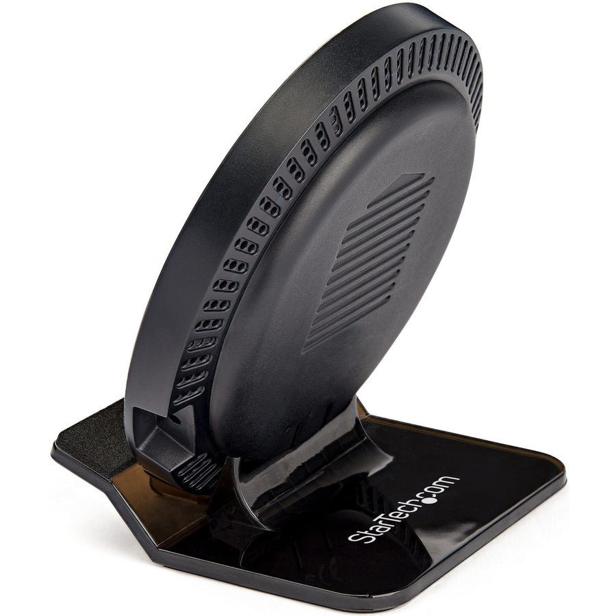 StarTech 15W Qi Wireless Charging Stand - Adjustable Fast Charge for iPhone & Samsung