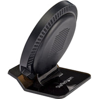 StarTech 15W Qi Wireless Charging Stand - Adjustable Fast Charge for iPhone & Samsung