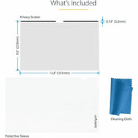 StarTech 16" MacBook Pro Privacy Screen - Magnetic, Anti-Glare, Blue Light Blocking, Reversible