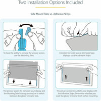 StarTech 18.5" Privacy Screen Filter | Blue Light Reduction & Anti-Glare | Reversible Design