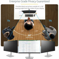 StarTech 18.5" Privacy Screen Filter | Blue Light Reduction & Anti-Glare | Reversible Design