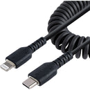 StarTech 1M Coiled USB C to Lightning Cable - MFi Certified, Durable TPE Jacket, Aramid Fiber Reinforced Default Title