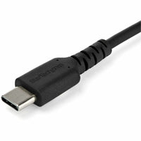 StarTech 1M USB C Charging Cable - 60W Fast Charge, Durable Aramid Fiber, EMI Protection, Black