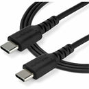 StarTech 1M USB C Charging Cable - 60W Fast Charge, Durable Aramid Fiber, EMI Protection, Black