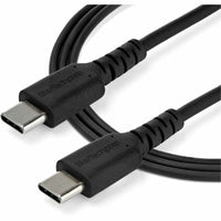 StarTech 1M USB C Charging Cable - 60W Fast Charge, Durable Aramid Fiber, EMI Protection, Black