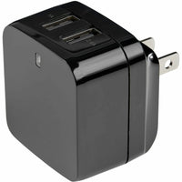 StarTech 2-Port Travel Charger - Black, World Ready, Dual USB, Compact Design, Universal Adapter Default Title