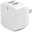 StarTech 2-Port Travel USB Charger - Universal Power Adapter for Global Charging, Compact White Design