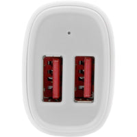 StarTech 2-Port USB Car Charger, 24W Power Delivery, Dual-Port Tablet & Phone Charger - White