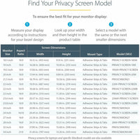 StarTech 21.5 Inch Privacy Screen Filter - Reversible, Antimicrobial, 16:9 Aspect Ratio