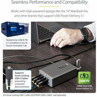 StarTech 240W USB-C GaN Desk Charger, 4-Port Multifunction Charging Hub for Boardrooms