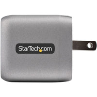 StarTech 30W GaN USB-C Charger with Power Delivery & 6.6ft Cable - Fast Charging for Laptops, Phones & Tablets