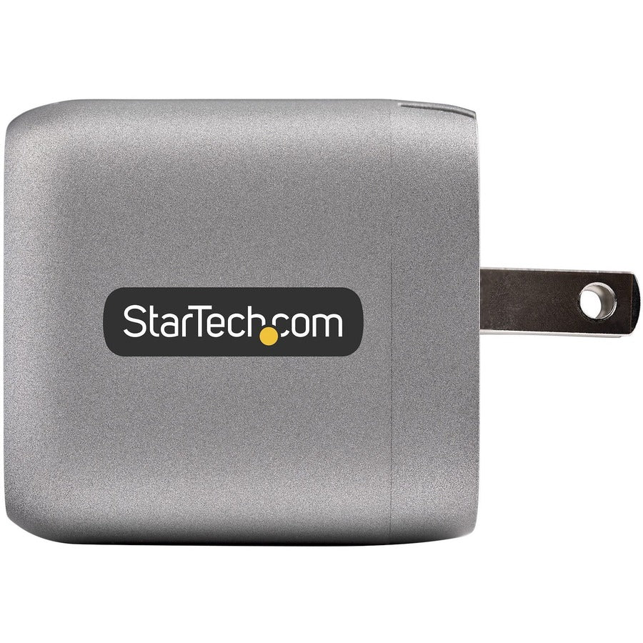 StarTech 30W GaN USB-C Charger with Power Delivery & 6.6ft Cable - Fast Charging for Laptops, Phones & Tablets