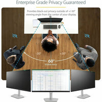 StarTech 32-Inch Privacy Screen Filter with Blue Light Reduction and Antimicrobial Protection