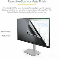 StarTech 32-Inch Privacy Screen Filter with Blue Light Reduction and Antimicrobial Protection
