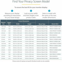 StarTech 32-Inch Privacy Screen Filter with Blue Light Reduction and Antimicrobial Protection
