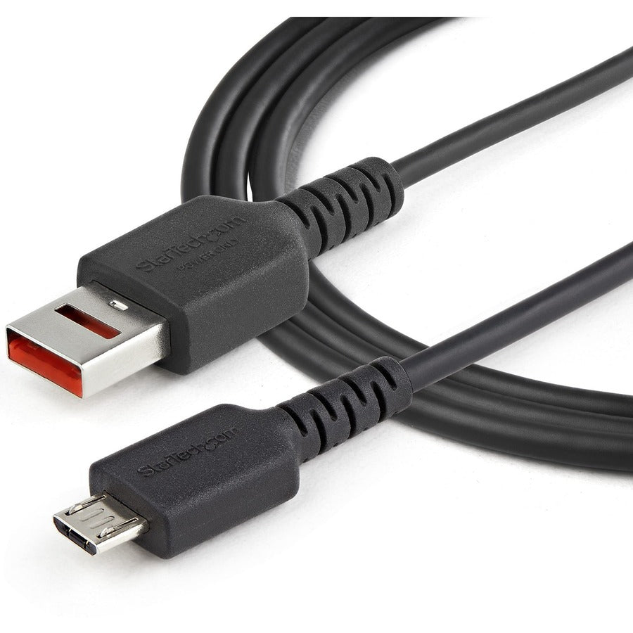 StarTech 3ft USB-A to Micro-B Data Blocker Cable for Secure Charging - Power-Only Design