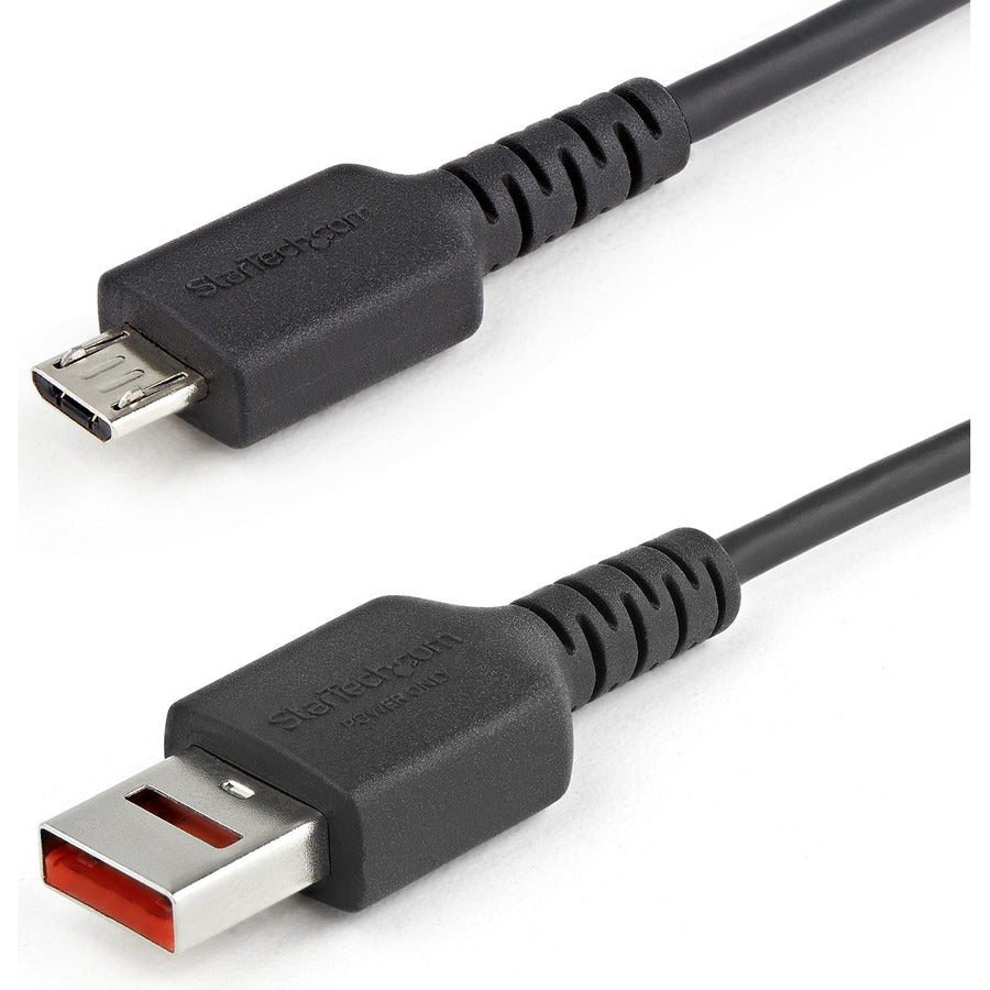 StarTech 3ft USB-A to Micro-B Data Blocker Cable for Secure Charging - Power-Only Design