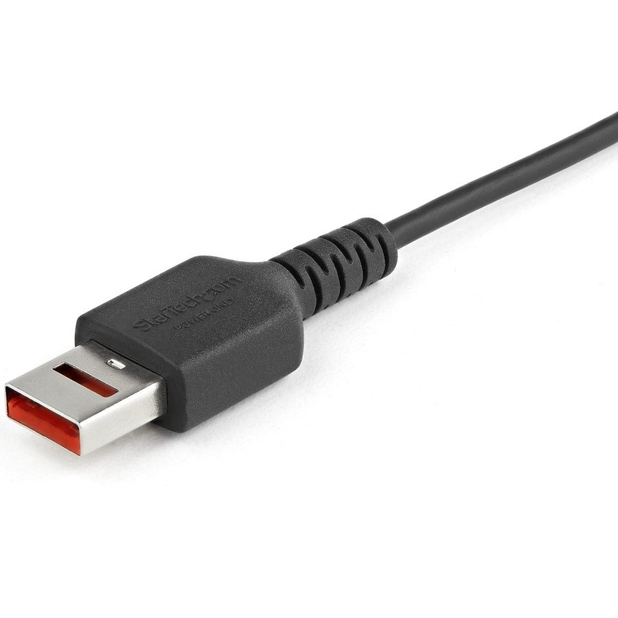 StarTech 3ft USB-A to Micro-B Data Blocker Cable for Secure Charging - Power-Only Design