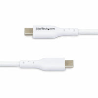 StarTech 3Ft USB-C Cable | 60W Power Delivery Fast Charging | Durable TPE Design