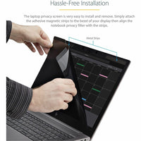 StarTech Magnetic Privacy Screen for 15" Laptops | Blue Light Reduction & Antimicrobial Protection | Reversible Matte/Gloss Finish