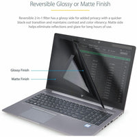 StarTech Magnetic Privacy Screen for 15" Laptops | Blue Light Reduction & Antimicrobial Protection | Reversible Matte/Gloss Finish