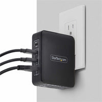 StarTech.com 140W GaN USB-C Charger with 3 USB-C Ports, 1 USB-A, Compact & Efficient Design