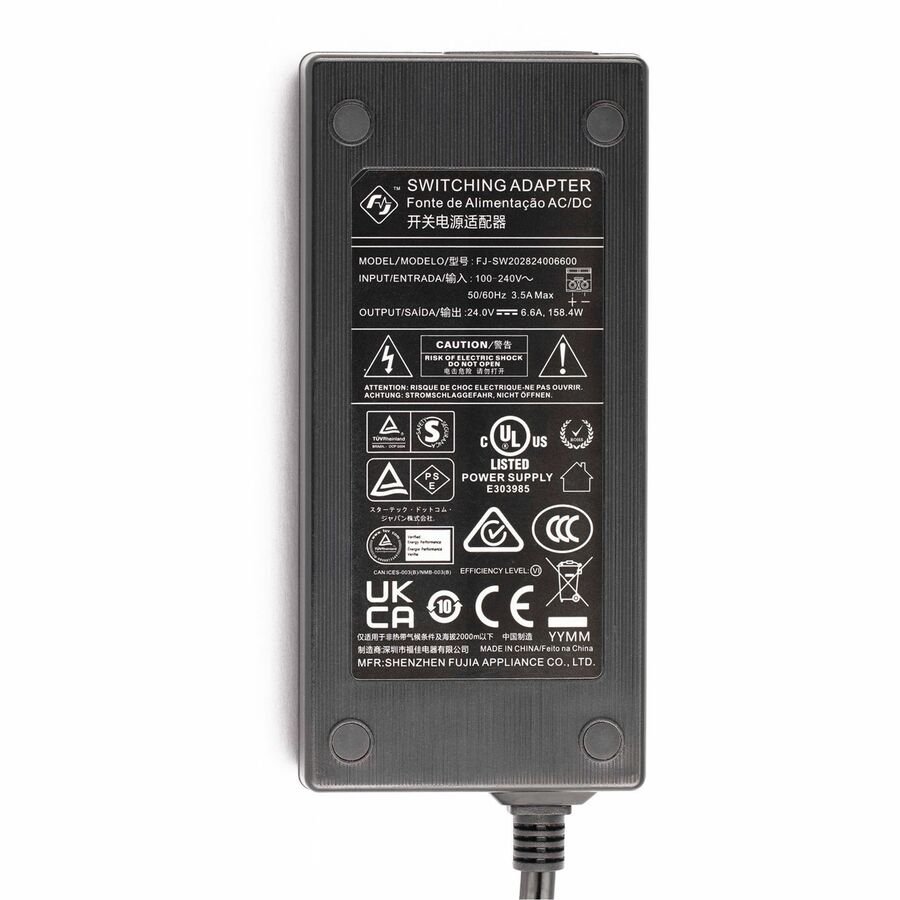 StarTech.com 160W 24V DC Adapter - Universal Power Supply for Industrial USB Hubs