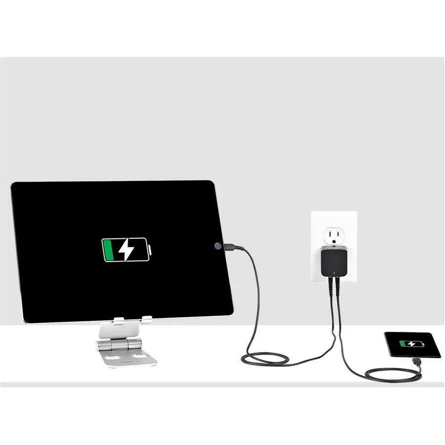StarTech.com 17W Dual USB Wall Charger - 2 Ports (2.4A & 1A) for Global Travel