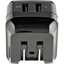 StarTech.com 17W Dual USB Wall Charger - 2 Ports (2.4A & 1A) for Global Travel