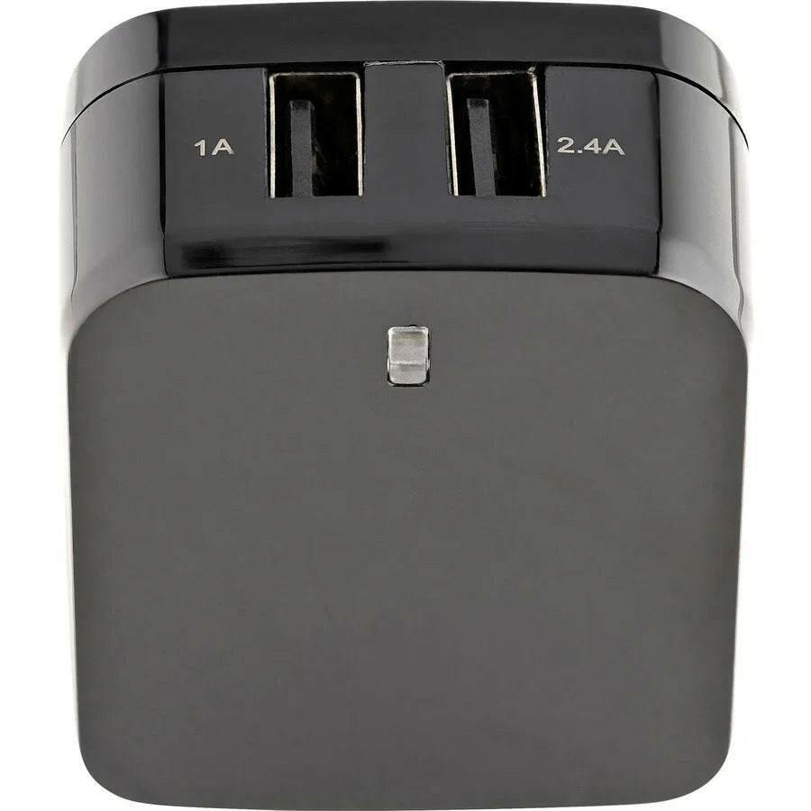 StarTech.com 17W Dual USB Wall Charger - 2 Ports (2.4A & 1A) for Global Travel