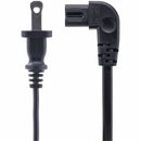 StarTech.com 3ft Right Angle Laptop Power Cord - NEMA 1-15P to IEC C7 - UL Listed, Durable, Black